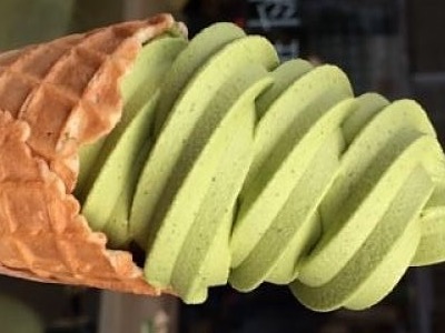 A Matcha green ice-cream